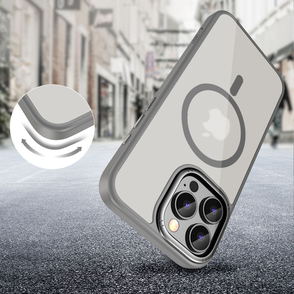 COPERTURA TECH-PROTECT MAGEDGE MAGSAFE IPHONE 16 PRO MAX TITANIO/GRIGIO METALLO