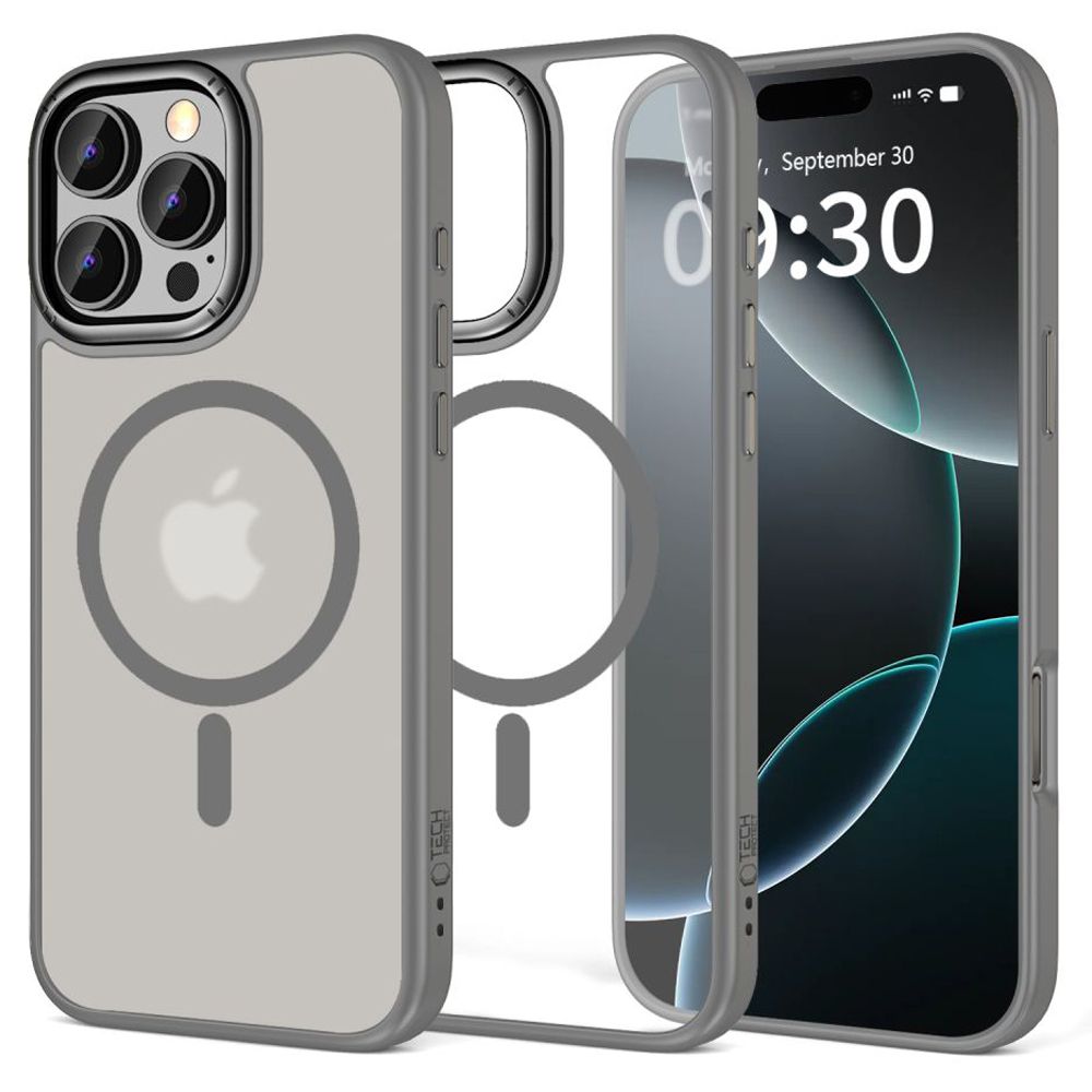COPERTURA TECH-PROTECT MAGEDGE MAGSAFE IPHONE 16 PRO MAX TITANIO/GRIGIO METALLO