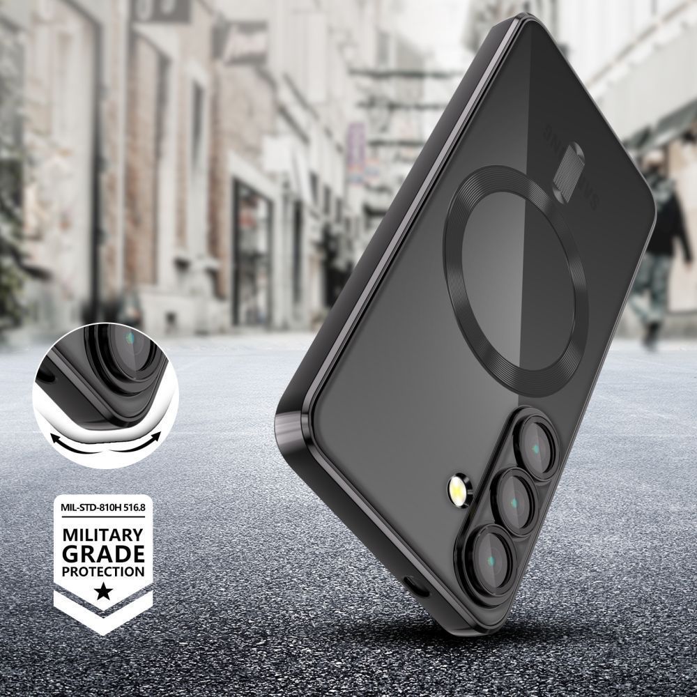 COPERTURA TECH-PROTECT MAGFLEX MAGSAFE GALAXY S25 EDGE NERO LUCIDO