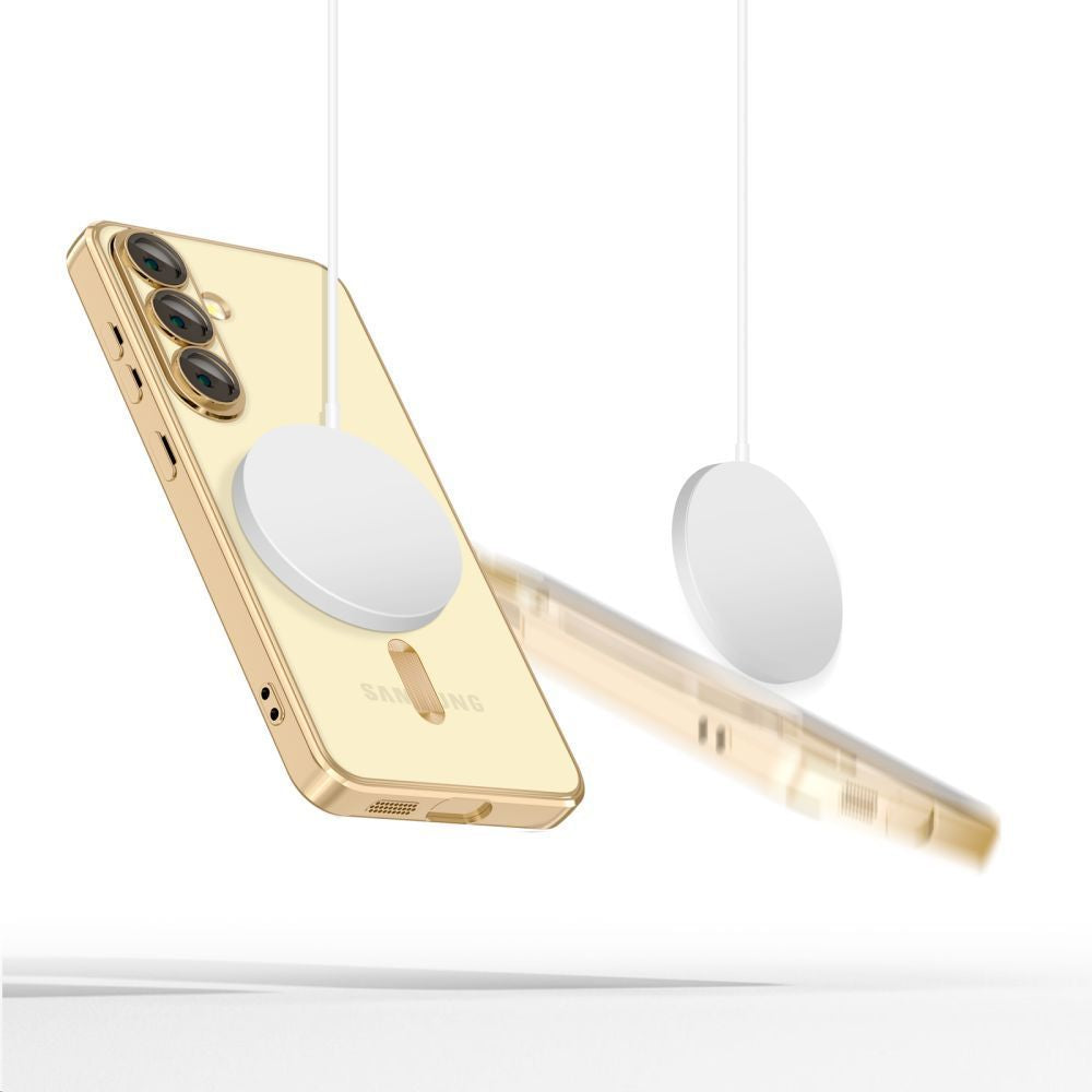 COPERTURA TECH-PROTECT MAGFLEX MAGSAFE GALAXY S25 EDGE ORO LUCIDO