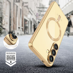 COPERTURA TECH-PROTECT MAGFLEX MAGSAFE GALAXY S25 EDGE ORO LUCIDO