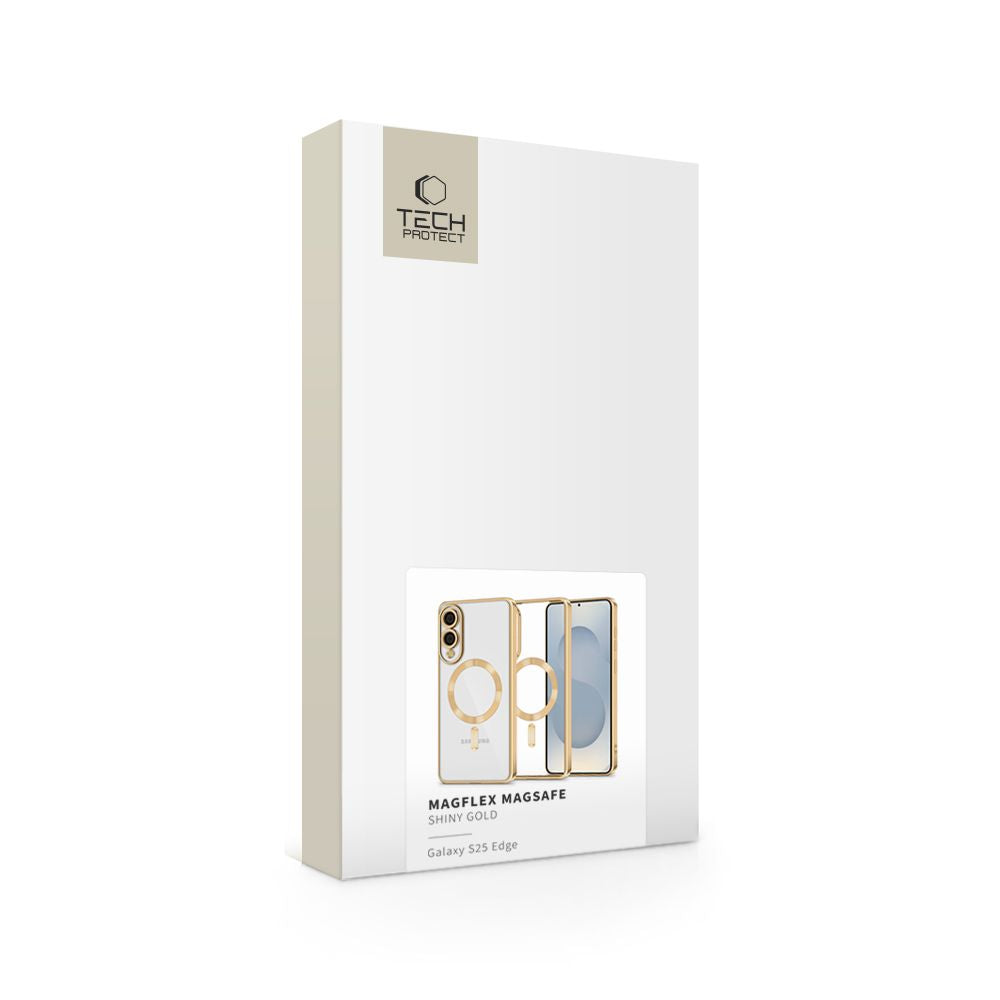 COPERTURA TECH-PROTECT MAGFLEX MAGSAFE GALAXY S25 EDGE ORO LUCIDO
