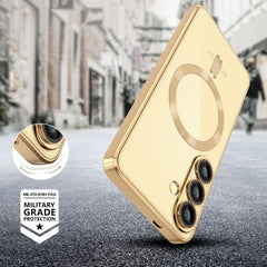 COPERTURA TECH-PROTECT MAGFLEX MAGSAFE GALAXY S25 ORO LUCIDO