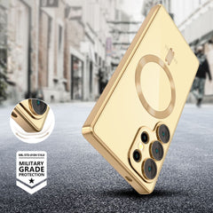 COPERTURA TECH-PROTECT MAGFLEX MAGSAFE GALAXY S25 ULTRA ORO LUCIDO