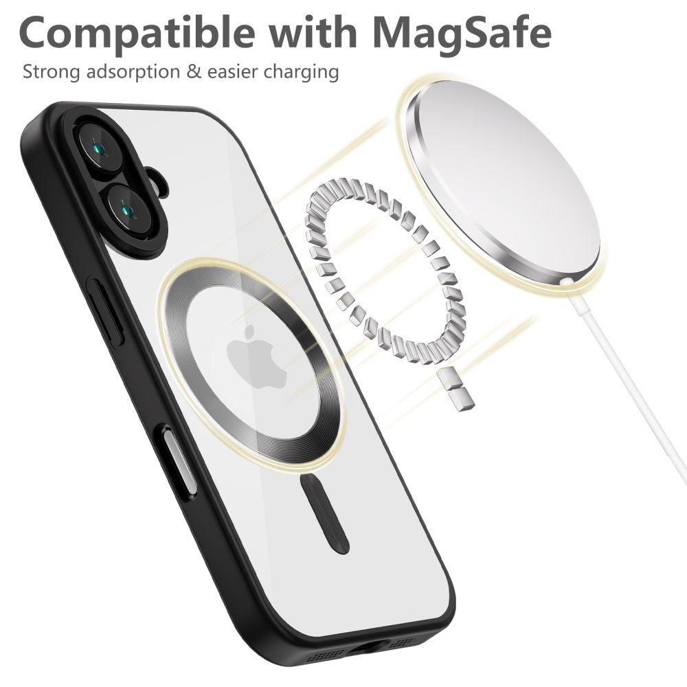 COPERTURA TECH-PROTECT MAGFLEX MAGSAFE IPHONE 16 NERO SATINATO