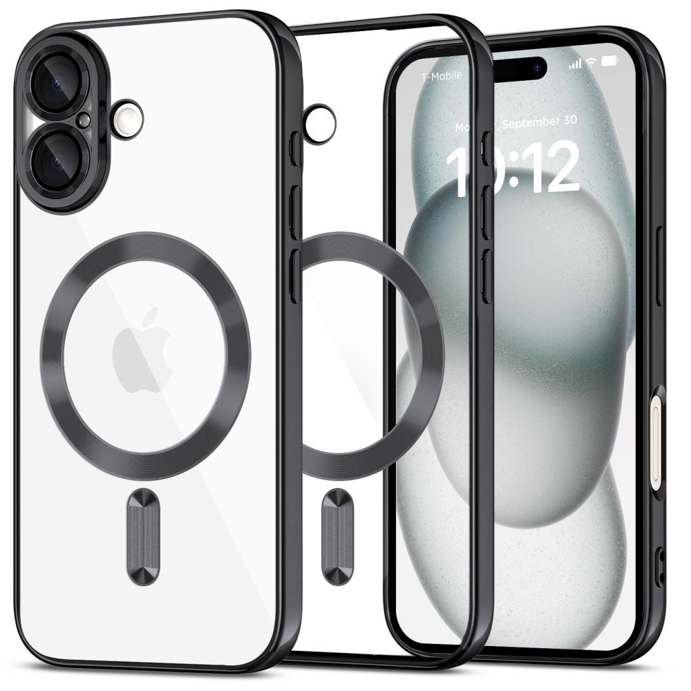 COPERTURA PER IPHONE 16 TECH-PROTECT MAGFLEX MAGSAFE NERA LUCIDA