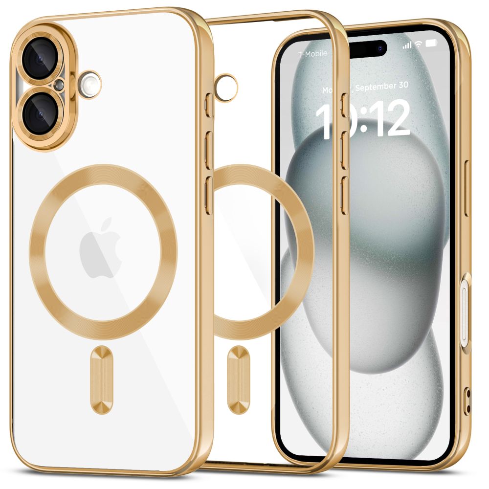 COPERTURA PER IPHONE 16 TECH-PROTECT MAGFLEX MAGSAFE ORO LUCIDO