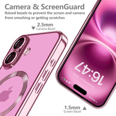 COPERTURA TECH-PROTECT MAGFLEX MAGSAFE IPHONE 16 ROSA LUCIDO