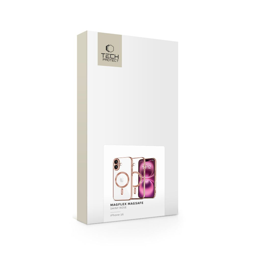 COPERTURA TECH-PROTECT MAGFLEX MAGSAFE IPHONE 16 ROSA LUCIDO