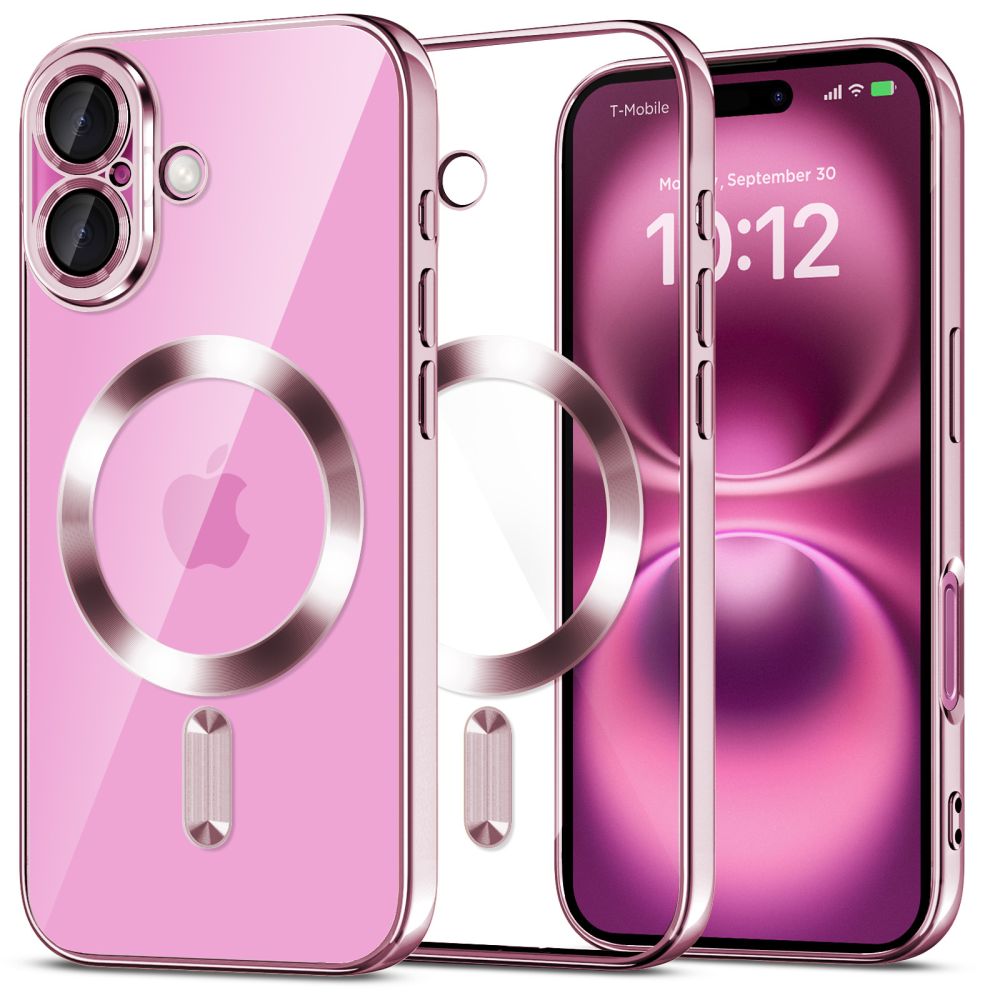 COPERTURA TECH-PROTECT MAGFLEX MAGSAFE IPHONE 16 ROSA LUCIDO