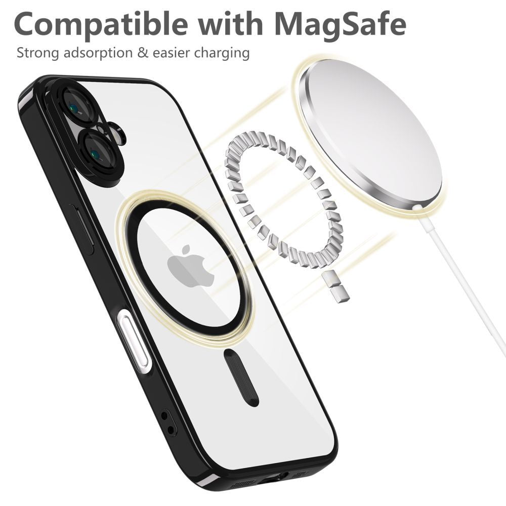 COPERTURA TECH-PROTECT MAGFLEX MAGSAFE IPHONE 16E NERO LUCIDO