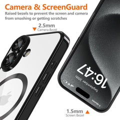 COPERTURA TECH-PROTECT MAGFLEX MAGSAFE IPHONE 16E NERO LUCIDO