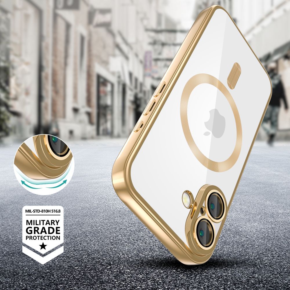 COPERTURA TECH-PROTECT MAGFLEX MAGSAFE IPHONE 16E ORO LUCIDO