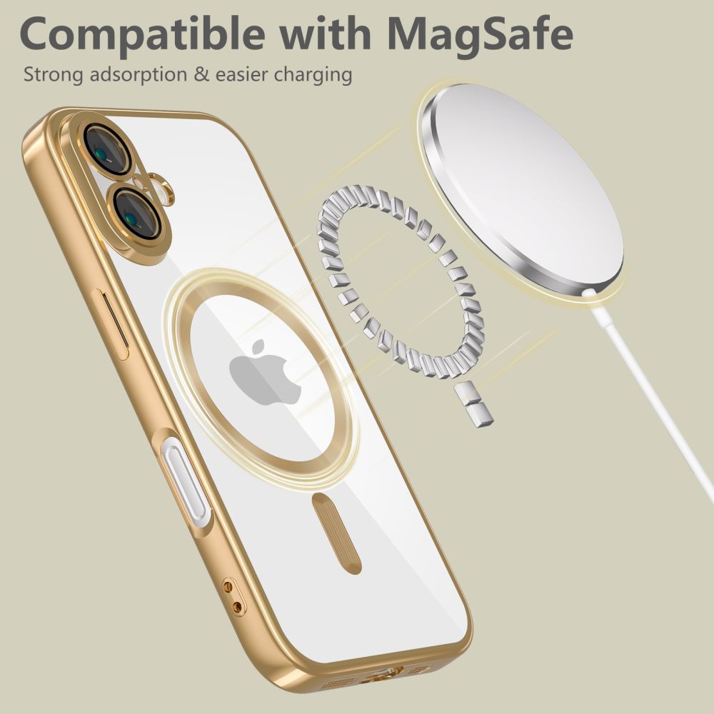 COPERTURA TECH-PROTECT MAGFLEX MAGSAFE IPHONE 16E ORO LUCIDO