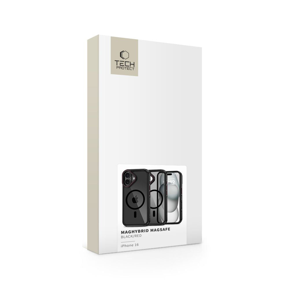 COPERTURA TECH-PROTECT MAGHYBRID MAGSAFE IPHONE 16 NERA/ROSSA
