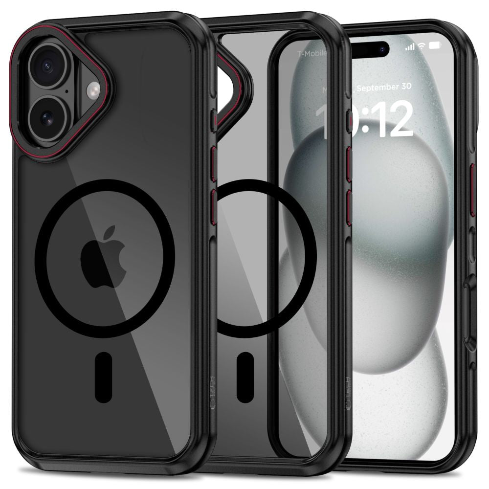 COPERTURA TECH-PROTECT MAGHYBRID MAGSAFE IPHONE 16 NERA/ROSSA