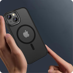 COPERTURA TECH-PROTECT MAGMAT "2" MAGSAFE IPHONE 15 NERO OPACO