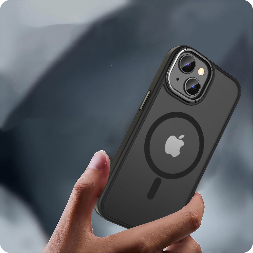 COPERTURA TECH-PROTECT MAGMAT "2" MAGSAFE IPHONE 15 NERO OPACO