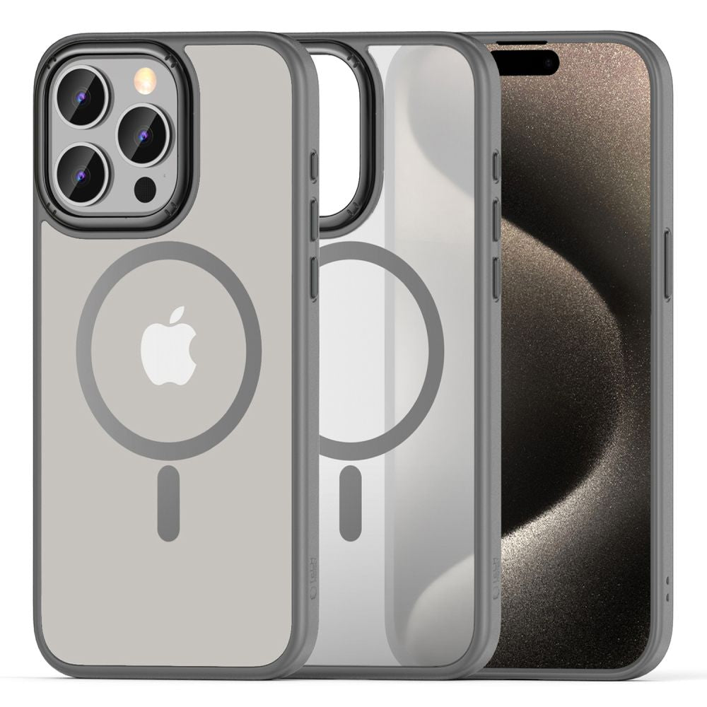 COPERTURA TECH-PROTECT MAGMAT "2" MAGSAFE IPHONE 15 PRO TITANIO OPACO