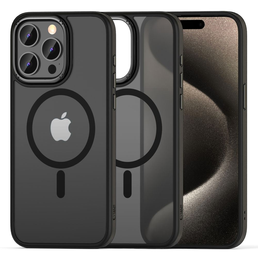 COPERTURA TECH-PROTECT MAGMAT "2" MAGSAFE IPHONE 15 PRO MAX NERO OPACO