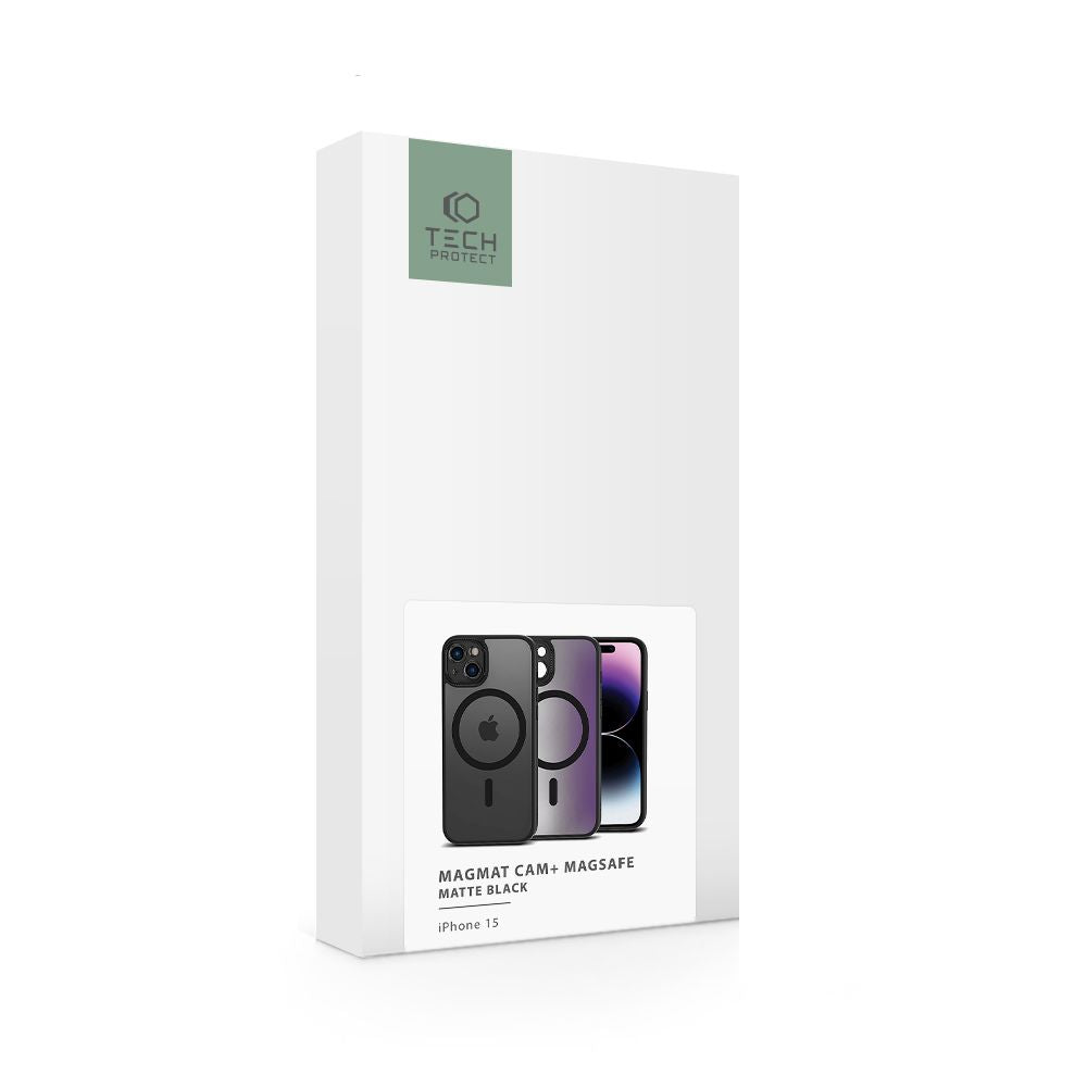 COPERTURA TECH-PROTECT MAGMAT CAM+ MAGSAFE IPHONE 15 NERO OPACO