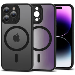 COPERTURA TECH-PROTECT MAGMAT CAM+ MAGSAFE IPHONE 15 PRO NERO OPACO