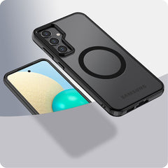 COPERTURA TECH-PROTECT MAGMAT MAGSAFE GALAXY A55 5G NERO OPACO
