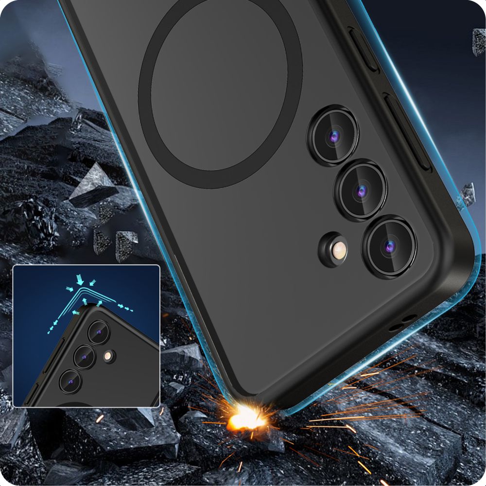 COPERTURA TECH-PROTECT MAGMAT MAGSAFE GALAXY S24 NERO OPACO