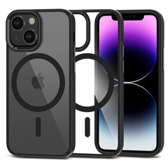 CUSTODIA PER IPHONE 12 MINI / 13 MINI MAGSAFE HEYCASE NERA / TRASPARENTE