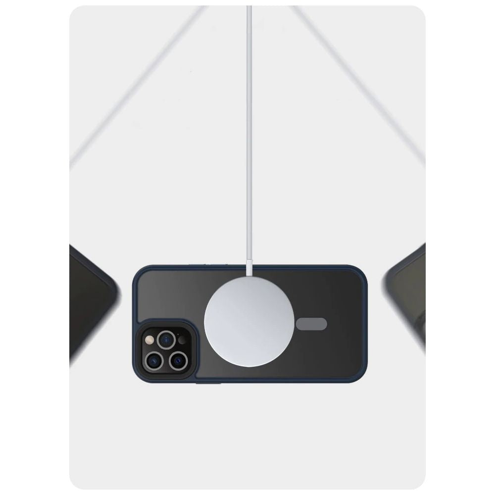 CUSTODIA PER IPHONE 12/12 PRO MAGSAFE HEYCASE NERA OPACA