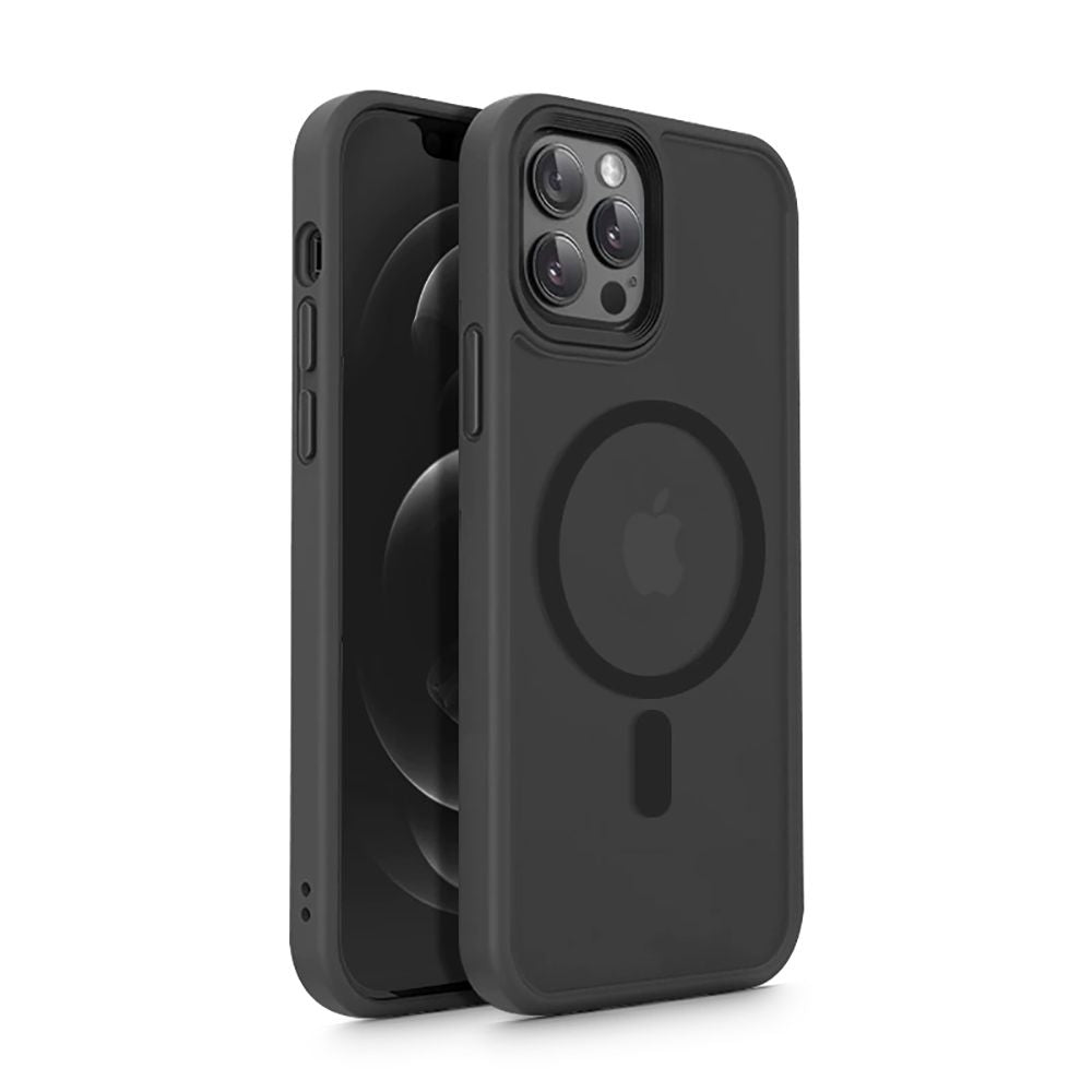 CUSTODIA PER IPHONE 12/12 PRO MAGSAFE HEYCASE NERA OPACA