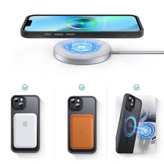 COPERTURA PER IPHONE 14 PRO MAX MAGSAFE HEYCASE NERA/TRASPARENTE