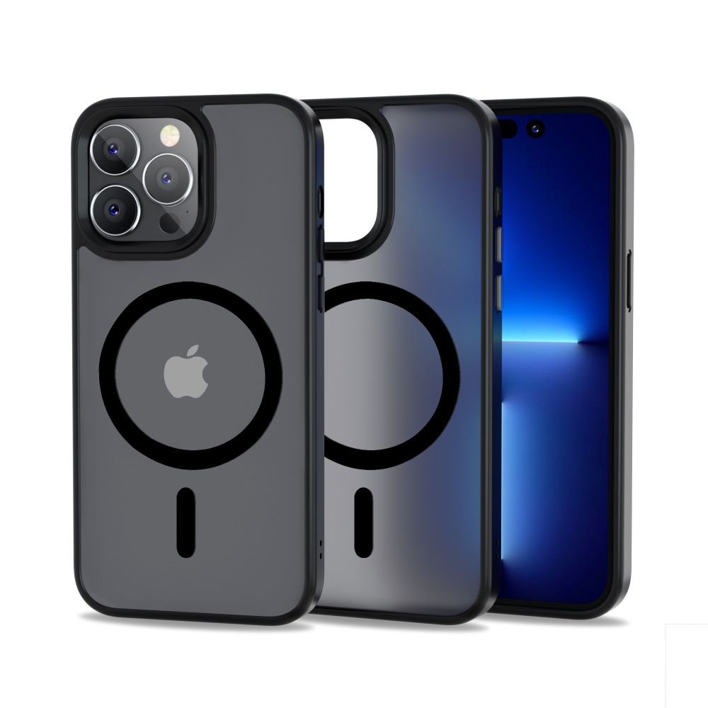 COPERTURA TECH-PROTECT MAGMAT MAGSAFE IPHONE 14 PRO MAX NERO OPACO