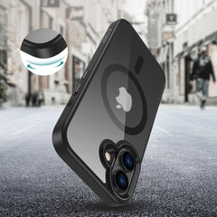 COPERTURA PER IPHONE 16 TECH-PROTECT MAGMAT MAGSAFE NERA/TRASPARENTE
