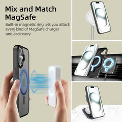 CUSTODIA PER IPHONE 16 PLUS TECH-PROTECT MAGMAT MAGSAFE NERO OPACO