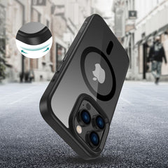 COPERTURA PER IPHONE 16 PRO TECH-PROTECT MAGMAT MAGSAFE NERA/TRASPARENTE