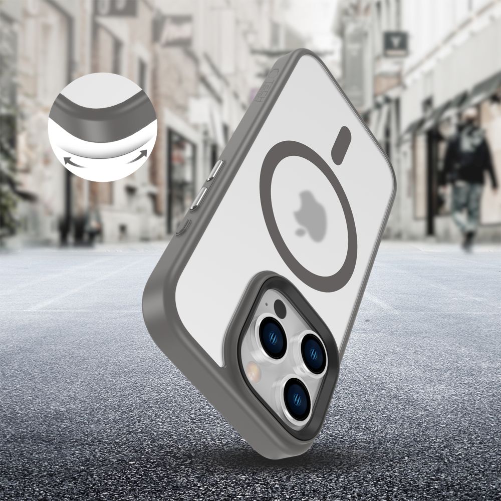 COPERTURA TECH-PROTECT MAGMAT MAGSAFE IPHONE 16 PRO TITANIO OPACO
