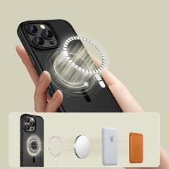 COPERTURA PER IPHONE 16 PRO MAX TECH-PROTECT MAGMAT MAGSAFE NERO OPACO