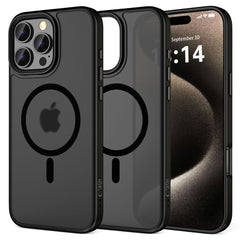 COPERTURA PER IPHONE 16 PRO MAX TECH-PROTECT MAGMAT MAGSAFE NERO OPACO