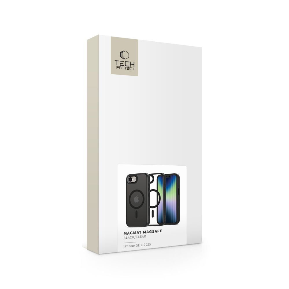 COPERTURA TECH-PROTECT MAGMAT MAGSAFE IPHONE 16E NERA/TRASPARENTE