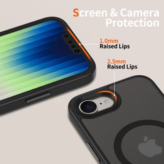COPERTURA TECH-PROTECT MAGMAT MAGSAFE IPHONE 16E NERO OPACO