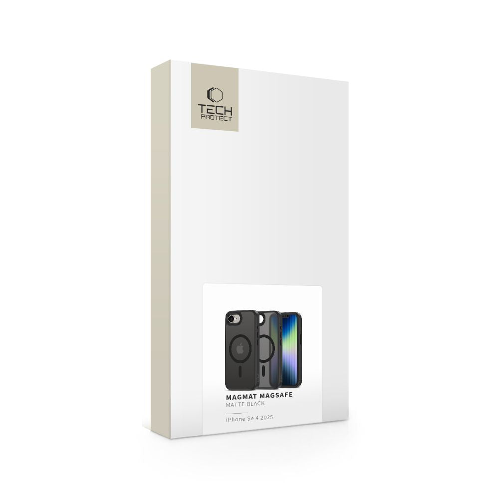 COPERTURA TECH-PROTECT MAGMAT MAGSAFE IPHONE 16E NERO OPACO