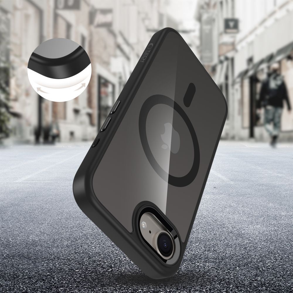 COPERTURA TECH-PROTECT MAGMAT MAGSAFE NOTHING PHONE 3A NERA/TRASPARENTE