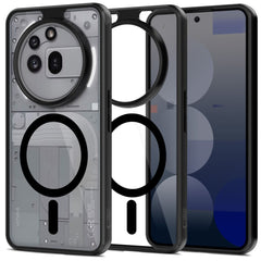COPERTURA TECH-PROTECT MAGMAT MAGSAFE NOTHING PHONE 3A PRO NERO/TRASPARENTE