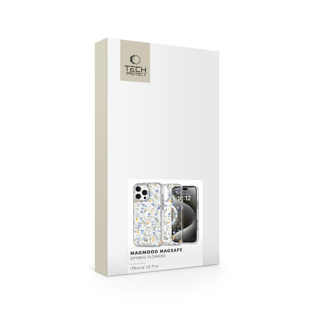 CUSTODIA PER IPHONE 16 PRO TECH-PROTECT MAGMOOD MAGSAFE FIORI PRIMAVERA