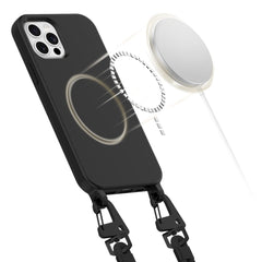 COPERTURA TECH-PROTECT MAGNECKLACE MAGSAFE IPHONE 12 / 12 PRO NERA