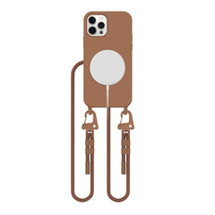 COPERTURA TECH-PROTECT MAGNECKLACE MAGSAFE IPHONE 12 / 12 PRO MARRONE CIOCCOLATO