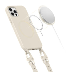 CUSTODIA TECH-PROTECT MAGNECKLACE MAGSAFE IPHONE 12 / 12 PRO COSMIC LATTE