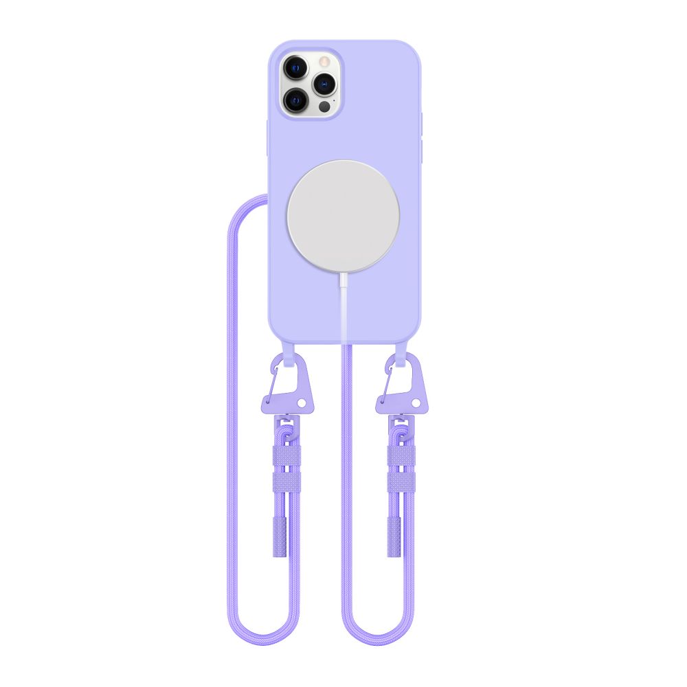 CUSTODIA TECH-PROTECT MAGNECKLACE MAGSAFE IPHONE 12 / 12 PRO LAVANDA