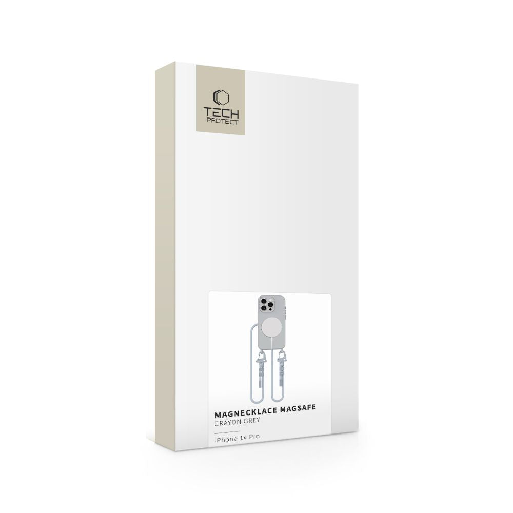 COPERTURA TECH-PROTECT MAGNECKLACE MAGSAFE IPHONE 14 PRO CRAYON GRIGIO